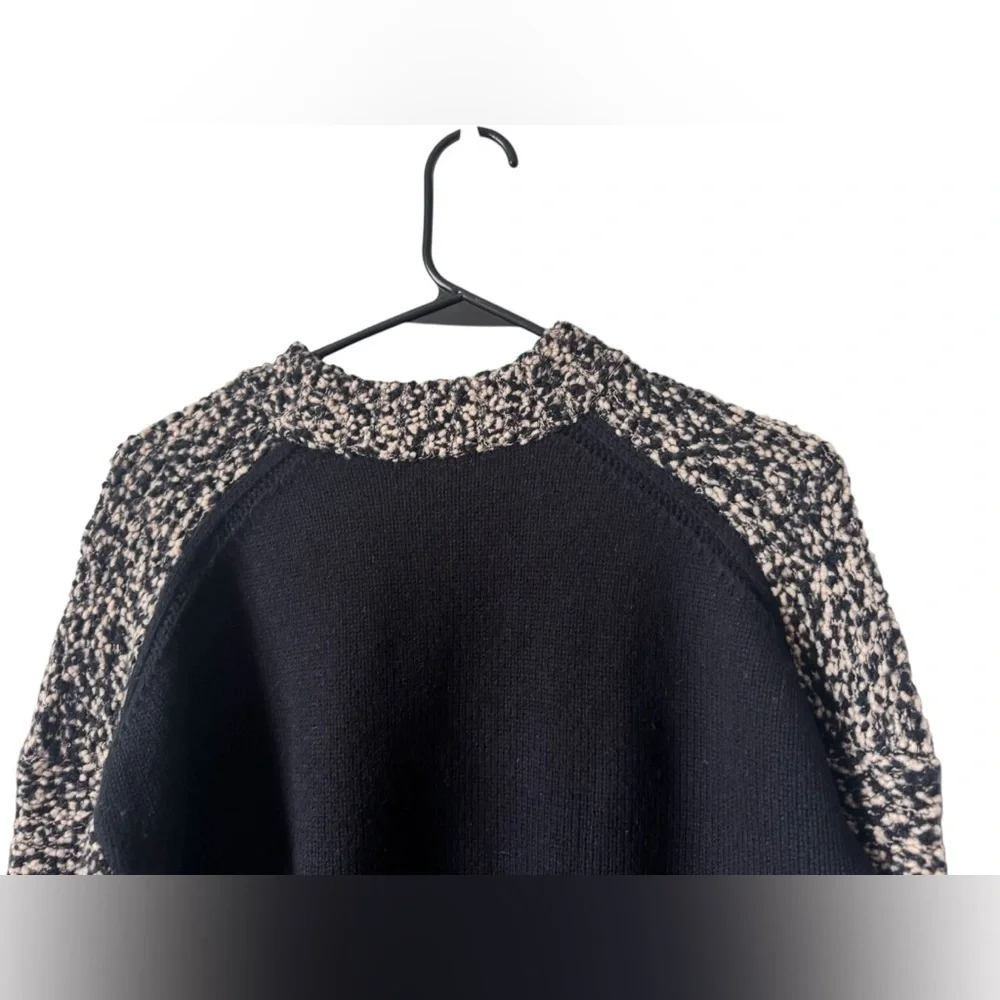 rag & bone Black/White  Crew Neck Sweater Size XS 100% Wool